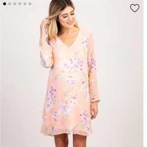 Peach Floral Pinkblush Maternity Dress